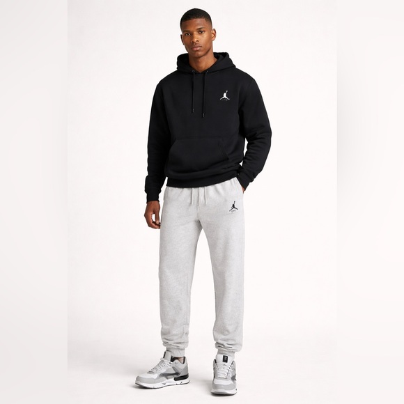 Air Jordan Flight Fleece Pants Light Gray Size Medium